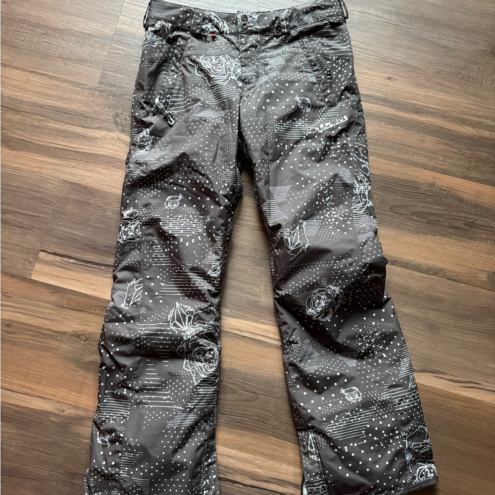 Volcom Women’s Snowboard Pants Rose Print Medium